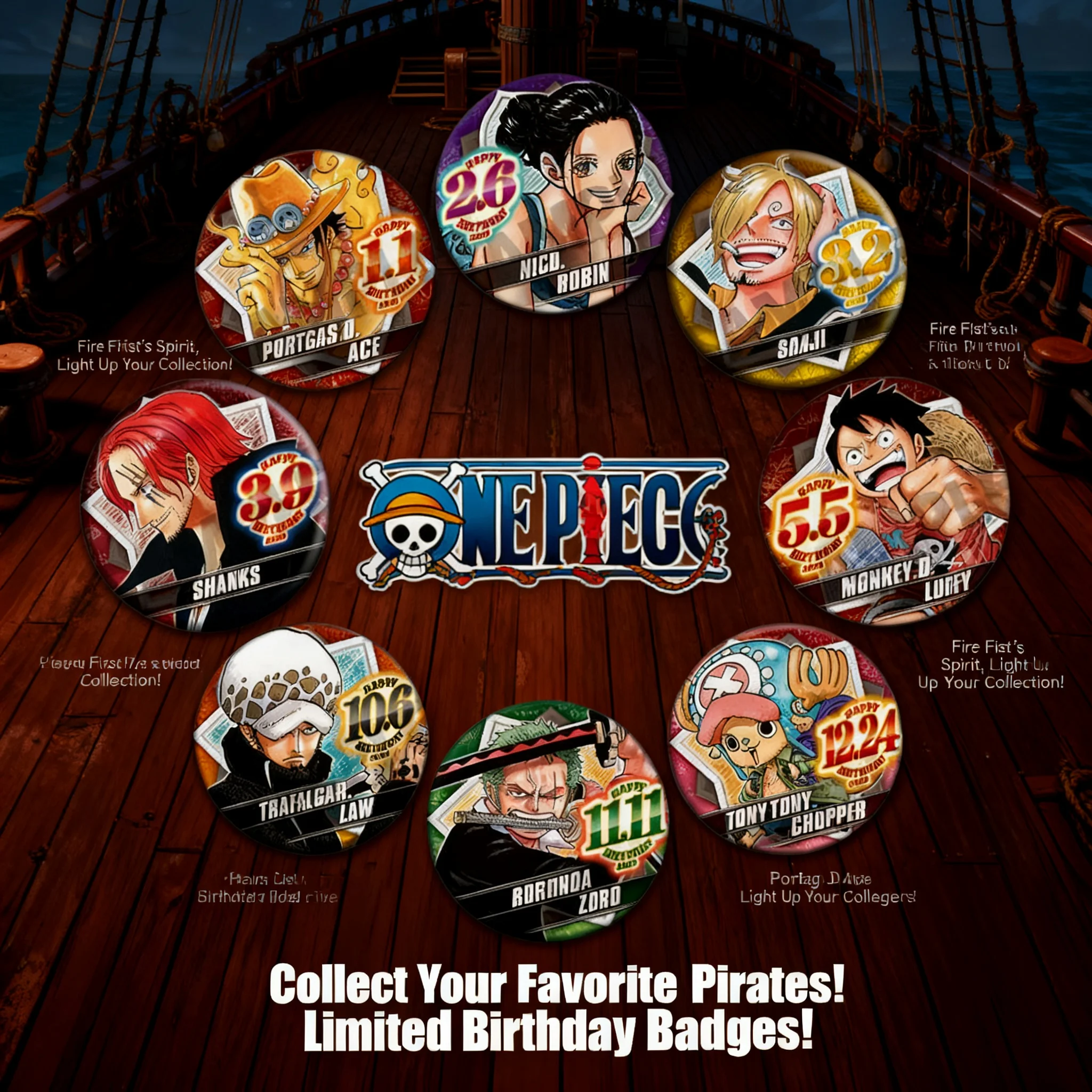 

Значок аниме One Piece 2020: брелок-подвеска с Луффи, Зоро, Чоппером, Эйсом, Сабо – аксессуары для косплея, подарок, коллекция