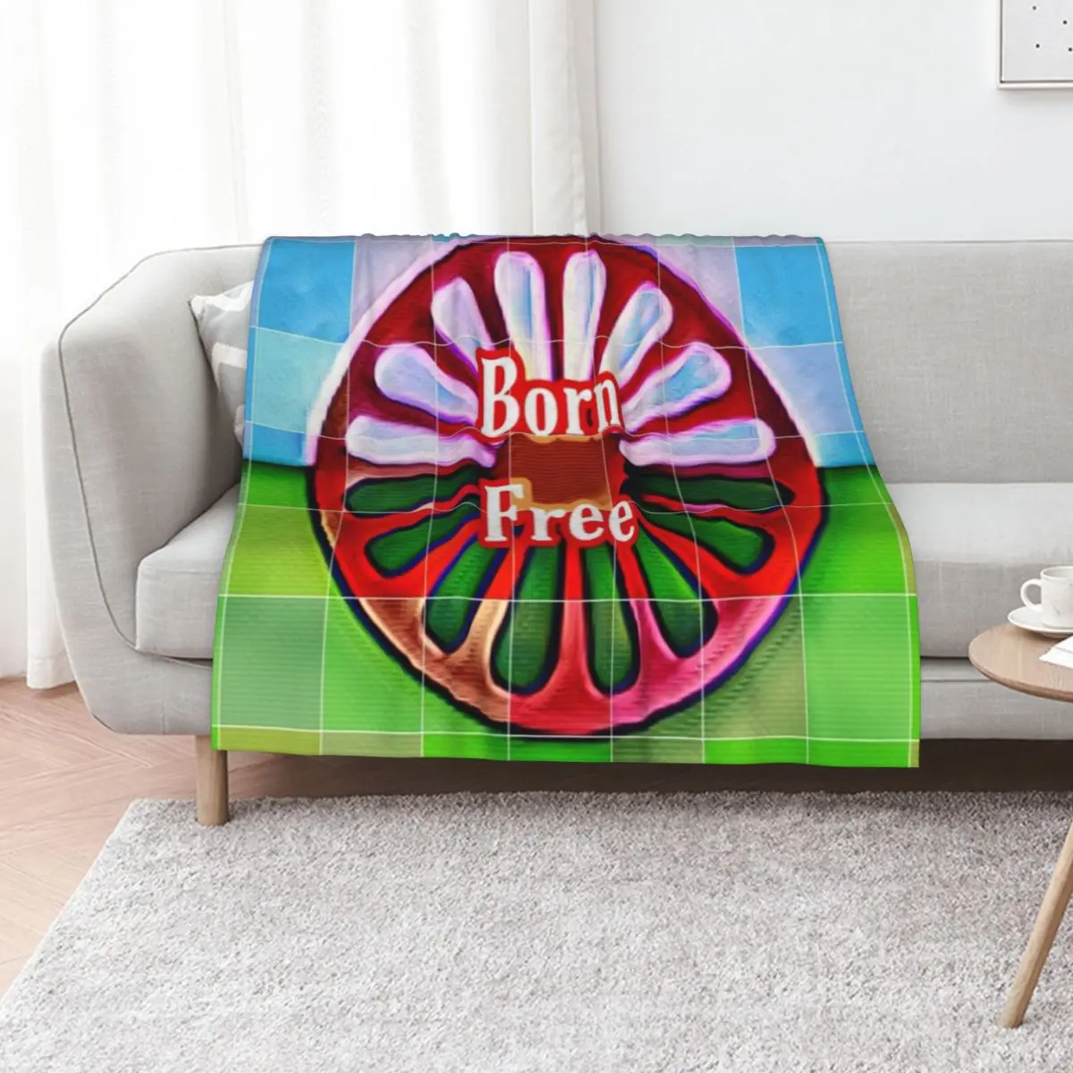 Born free Throw Blanket Decorative Throw Flannels Loose Luxury Throw For Sofa Thin anime Blankets