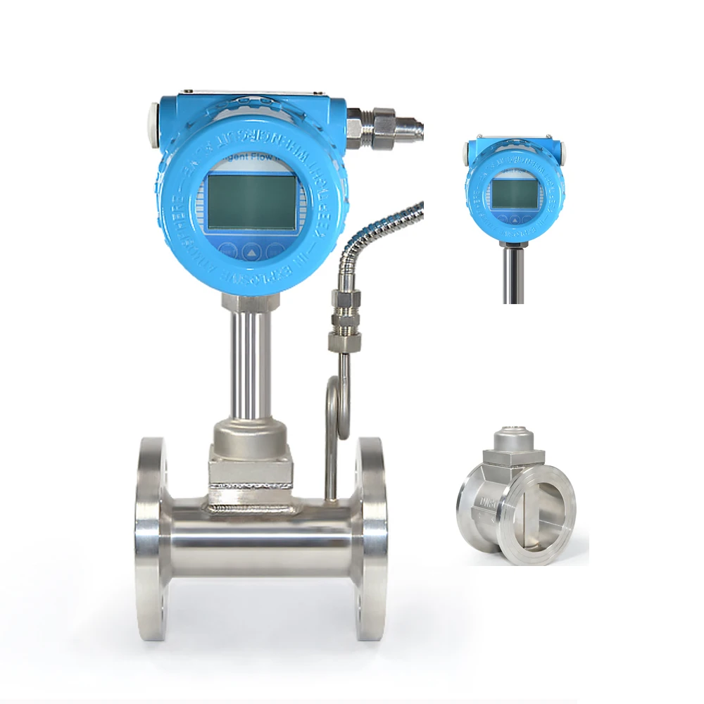 

DN15 DC24V LCD Digital Display Flow Meter Steam Vortex Variable Area Air Gas Flowmeters