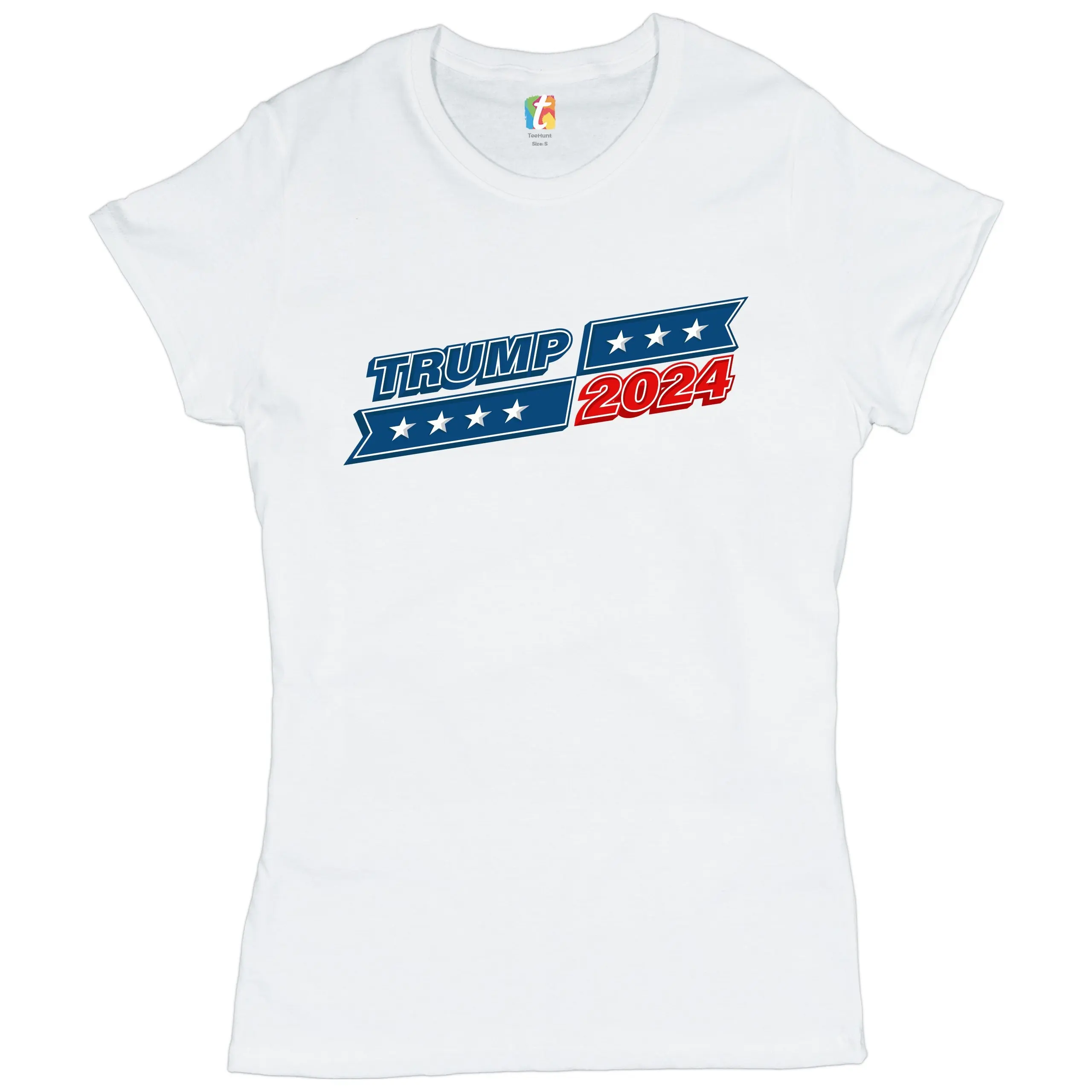 Trump 2024 T Shirt Re elect Donald Keep America Great Women's