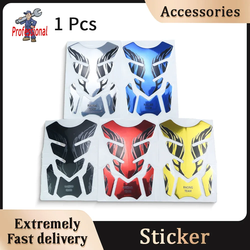 

Soft Rubber Decoration Flame Tankpad Sticker 3D Tank Pad Stickers Oil Gas Protector Cover Motorcycle Accessories