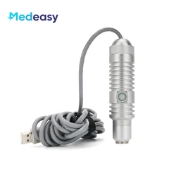 Mini endoscope ORL portable, source de lumière LED, luminosité réglable, source de lumière froide, 3W