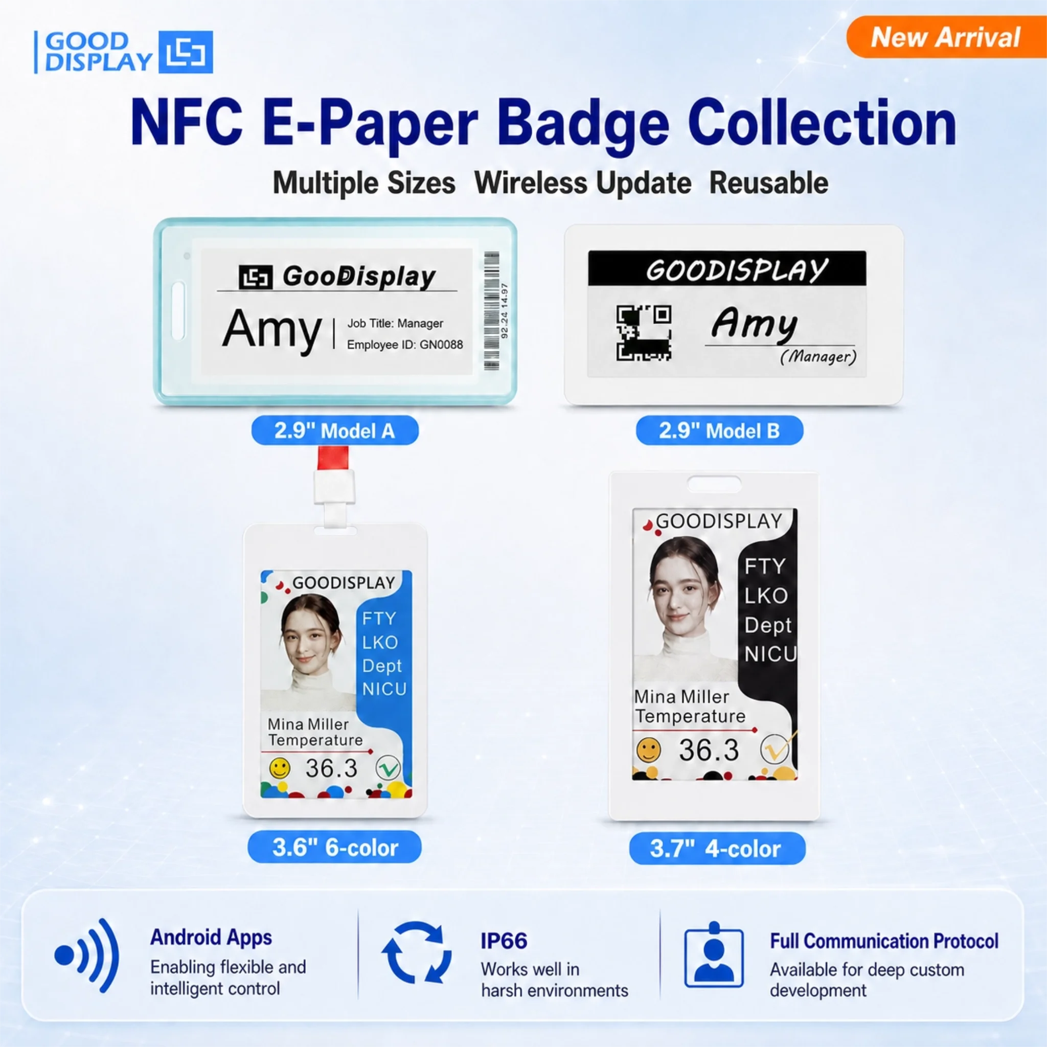 Badge intelligent à encre élec - Display Epaper 2.9 avis et prix
