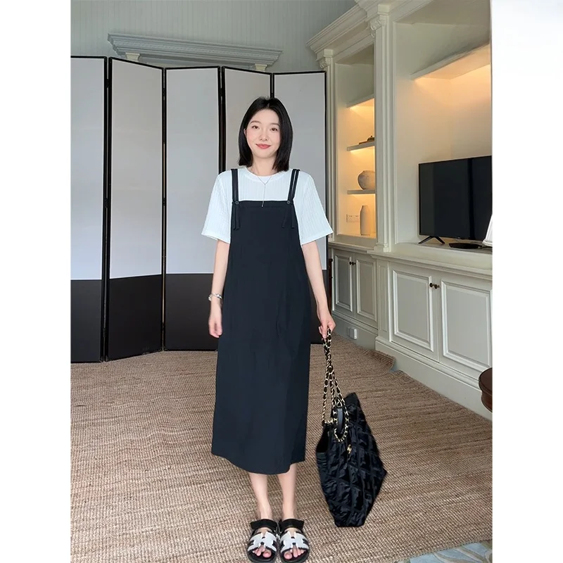 

Летнее повседневное платье Co99 из смесового хлопка с цветными блоками, свободного кроя, с коротким рукавом, круглым вырезом, завышенной талией и юбкой А-силуэта