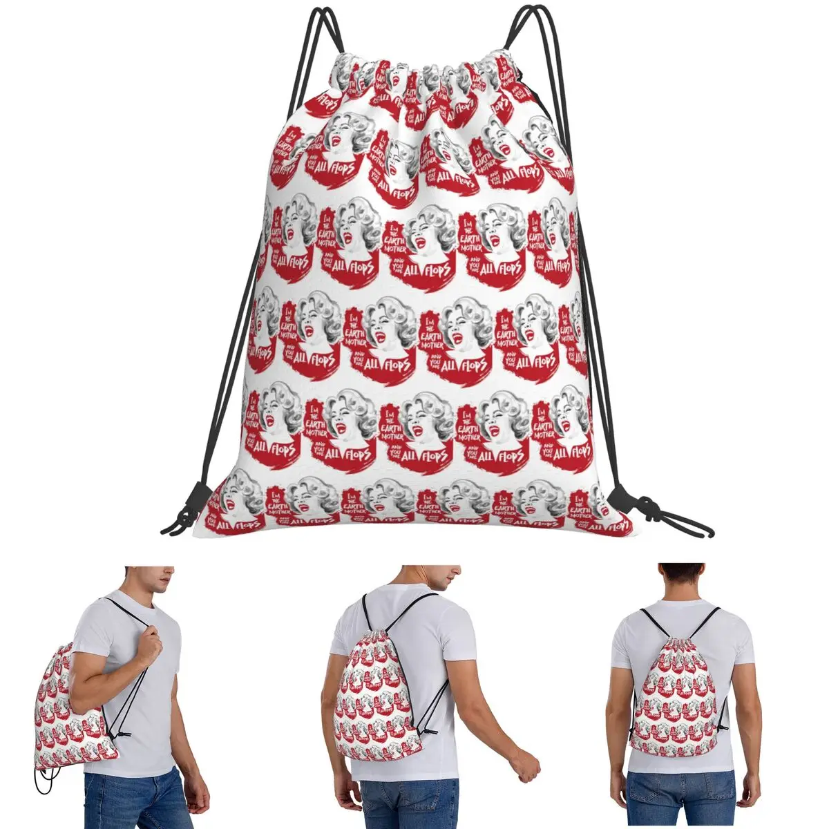

Im Ready To Crush Pre K Monster Truck Backpacks Casual Drawstring Bags Sports Bag Book Bags for Man Woman Students
