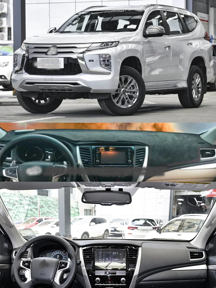 

For 2015-2025 Mitsubishi Pajero Sport III Dashmat Dash Mat Dashboard Cover Instrument Panel Sunscreen Pad Ornaments
