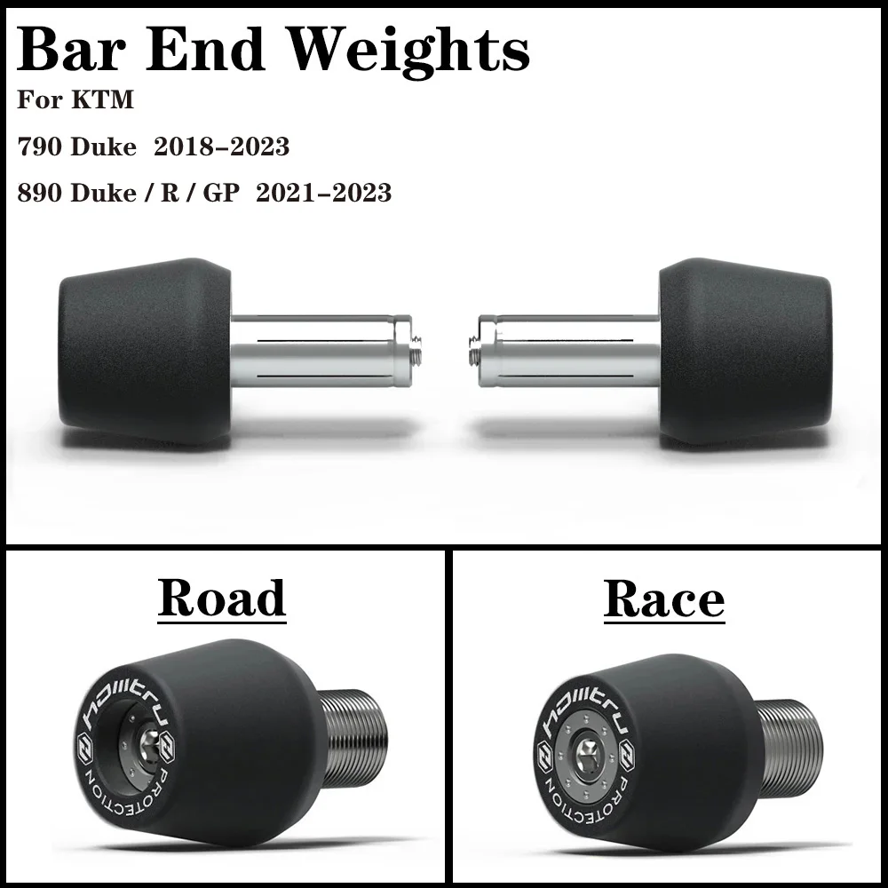 Motorcycle Handle Bar End Weight Grips Cap For KTM 790 Duke  / 890 Duke R GP 2018 2019 2020 2021 2022 2023