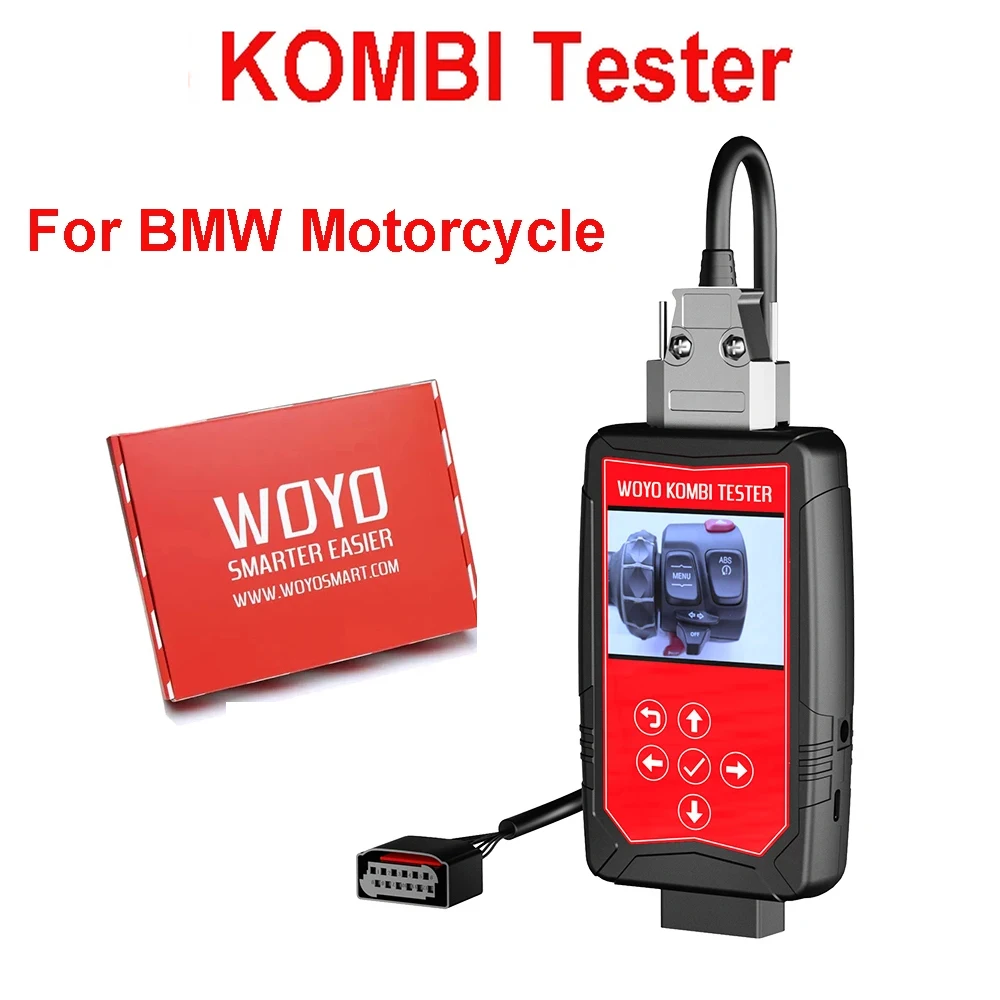 

Тестер WOYO PL006 для Мотоцикла BMW MOTO001, эмулятор ЭБУ модуля, Тестер TFT-экрана, тест на автономный 12-контактный кабель