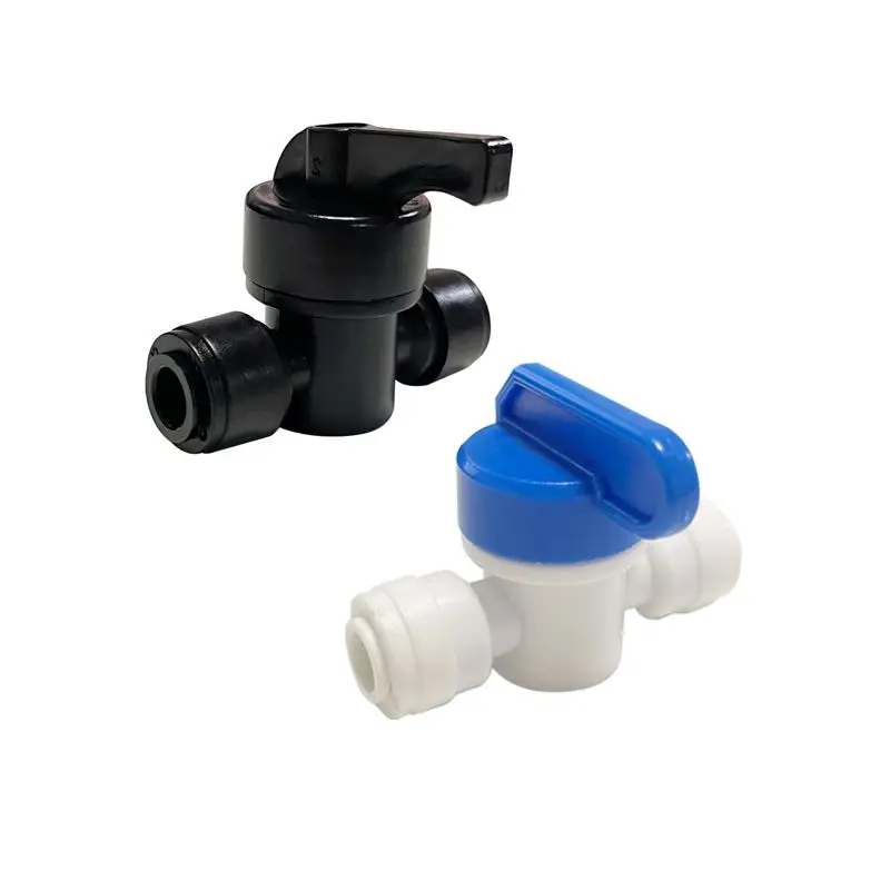 

1/4 Inch Quick Connection Ball Valve Switch Connector 6.35MM Pipe Water Control Misting Fog System Irrigation Fitting