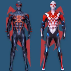Spiderman 2099 Cosplay Miguel O Hara Kostuum Superheld 3d Gedrukt Spandex Bodysuits Spiderman Kostuum Halloween Spider 2 Outfits