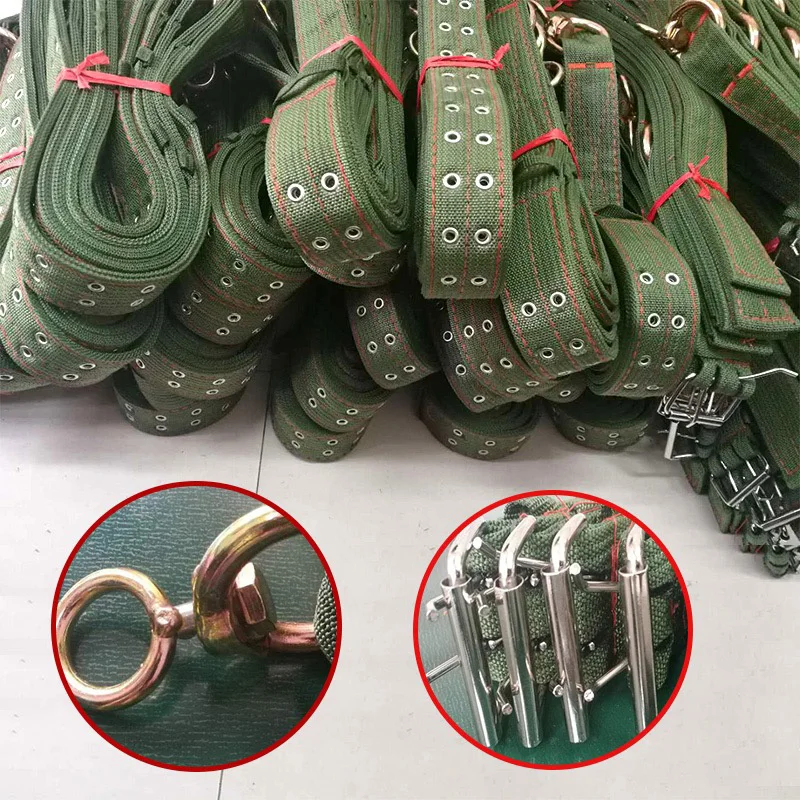 Strong Durable Belay Tie Adjustable Cattle Collar Cow Hauling Collar Livestock Feeding Supply Canvas Belt Veterinary Equipment