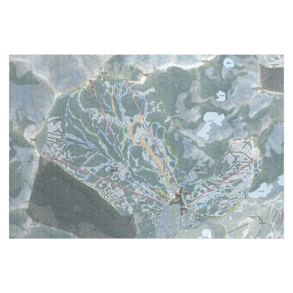 Brighton Resort Trail Map Jigsaw Puzzle Personalized Toy Personalised Name Customized Kids Gift Custom Jigsaw Puzzle