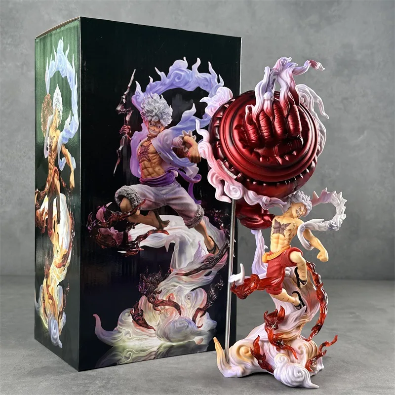 Figura de One Piece Luffy Nika Onigashima, sombrero de paja, serie 3 de tripulación, estatua de Anime, 30cm, decoración de escritorio, modelo de Anime, juguete coleccionable