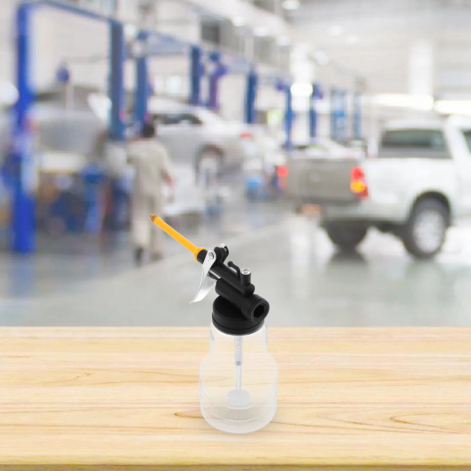 

250Ml High Pressure Oil Can Transparent Engine Oil Dispenser Lightweight Precision Nozzle For Cars Motorcycles Machinery