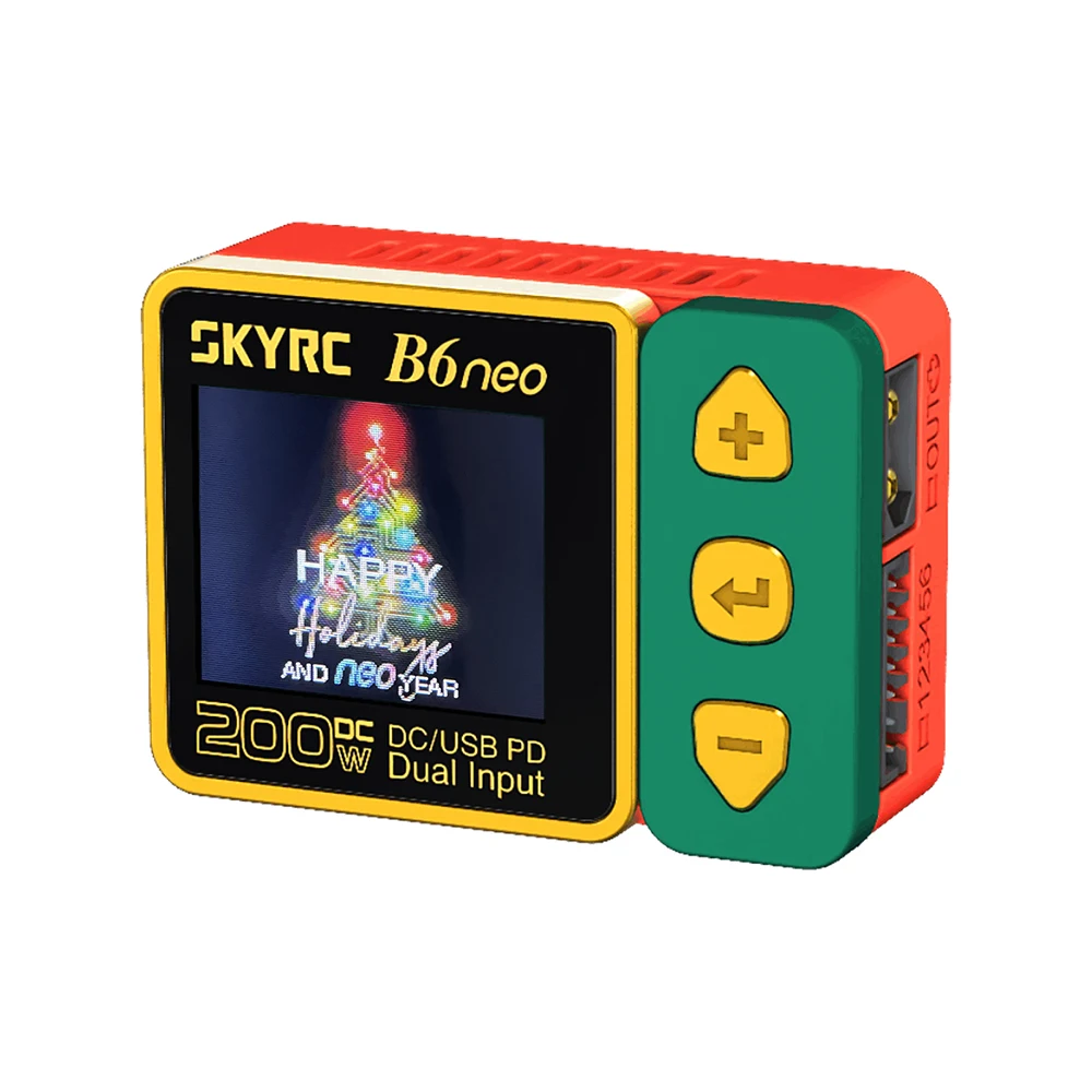 SkyRC B6 Neo Smart Charger DC 200W PD 80W LiPo Battery Balance Charger SK-100198 Compact 6S Charger Discharger