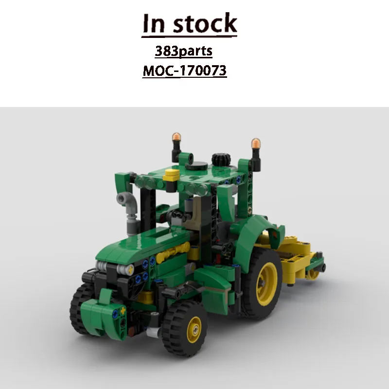 moc-170073-urban-agriculture-farm-tractor-building-block-model-383-parts-creative-boys-children's-birthday-new-year-toy-gift