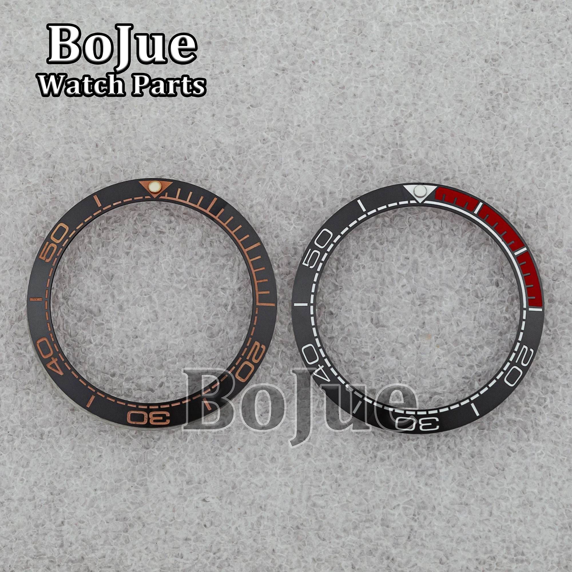 38 มม.นาฬิกาเซรามิค BEZEL แทรกแหวนสําหรับ SUB Seamaster 300 นาฬิกา 40 มม.41 มม.นาฬิกาอุปกรณ์เสริมเส้นผ่านศูนย์กลางภายใน 30.7 มม.