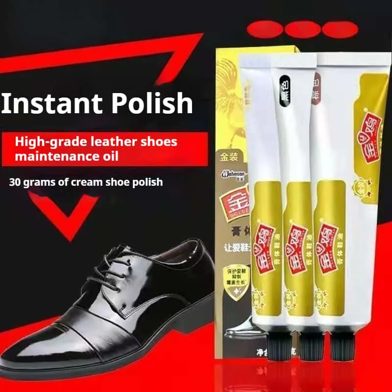 Brand Shoe polish cream 30g Black Brown Natural shoe polish kit shoe eraser Leather care shoe care cream shoe accessories