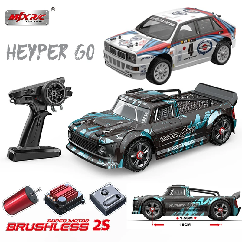 MJX Hyper Go 14301/14302/14303 Brushless RC Car 2.4G 1/14 Remote Control 4WD High-speed Off-road ESC Drifting Vehicle Boy Toys