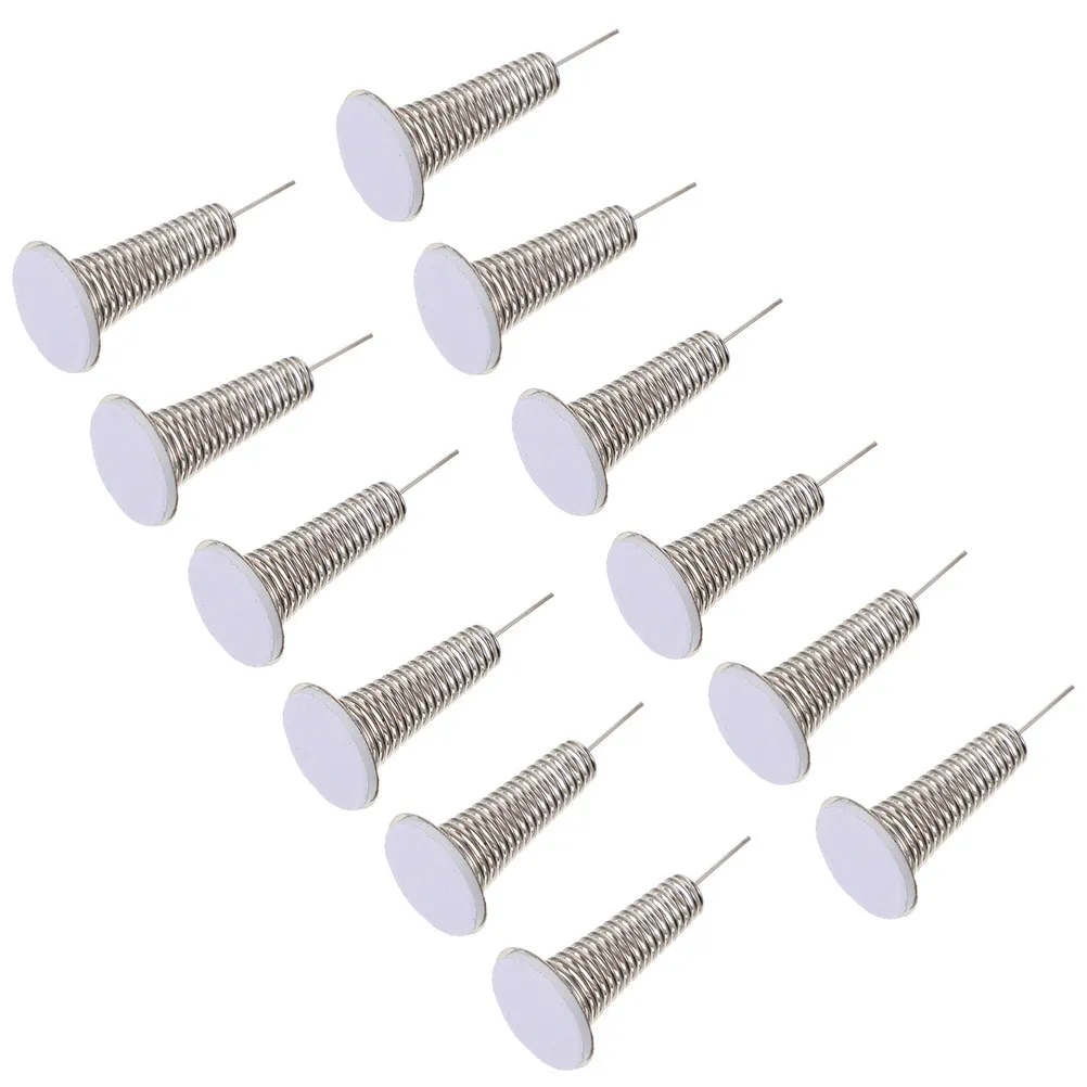 

12Pcs Lucky Cat Accessories Spring Base Adhesive Decorative Shaking Head Car Dashboard Ornament Swing Spring for DIY Craft