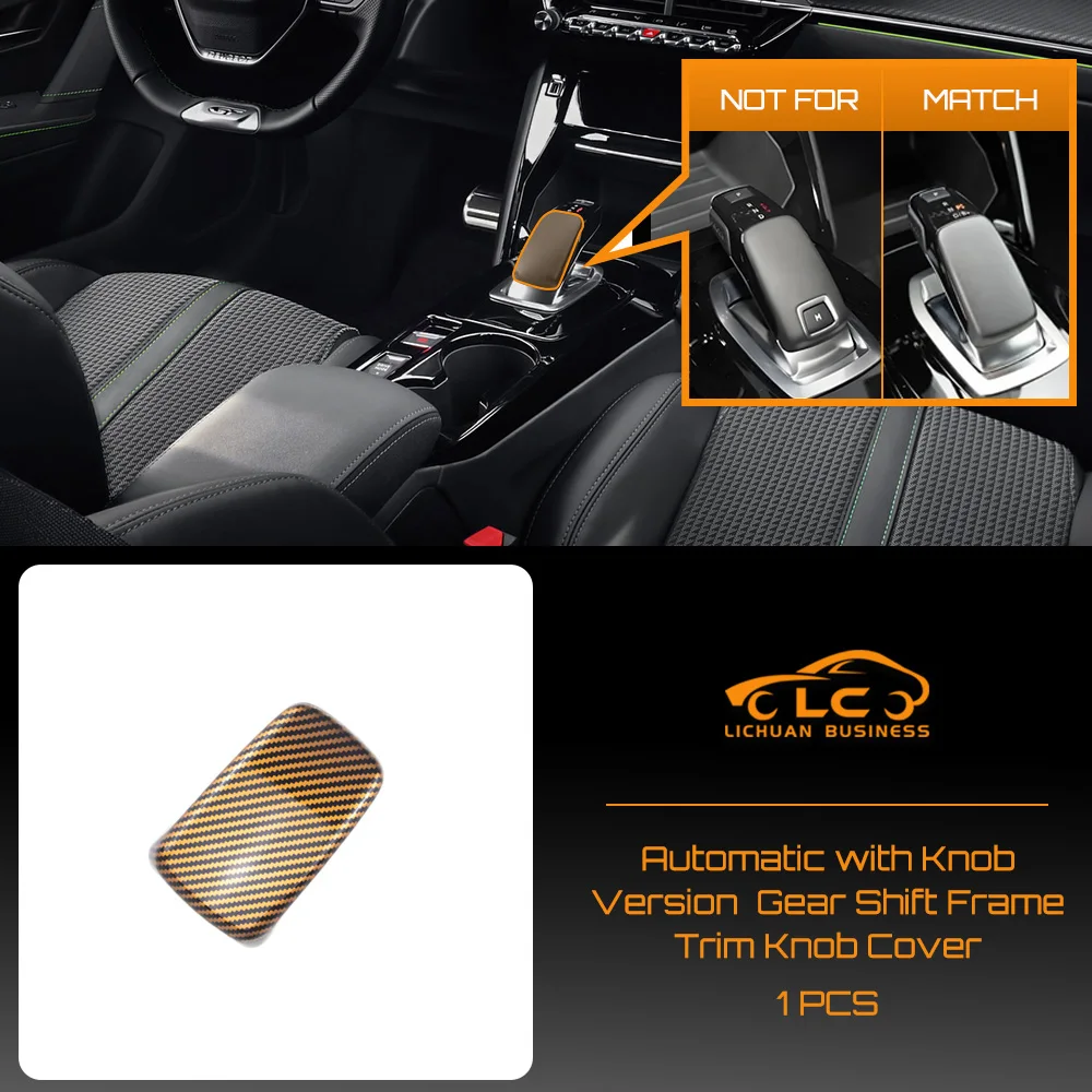 

Внутренняя рамка переключения передач из АБС-пластика, накладка на кнопку золотого цвета, декоративная накладка для Peugeot 208 2020-2025