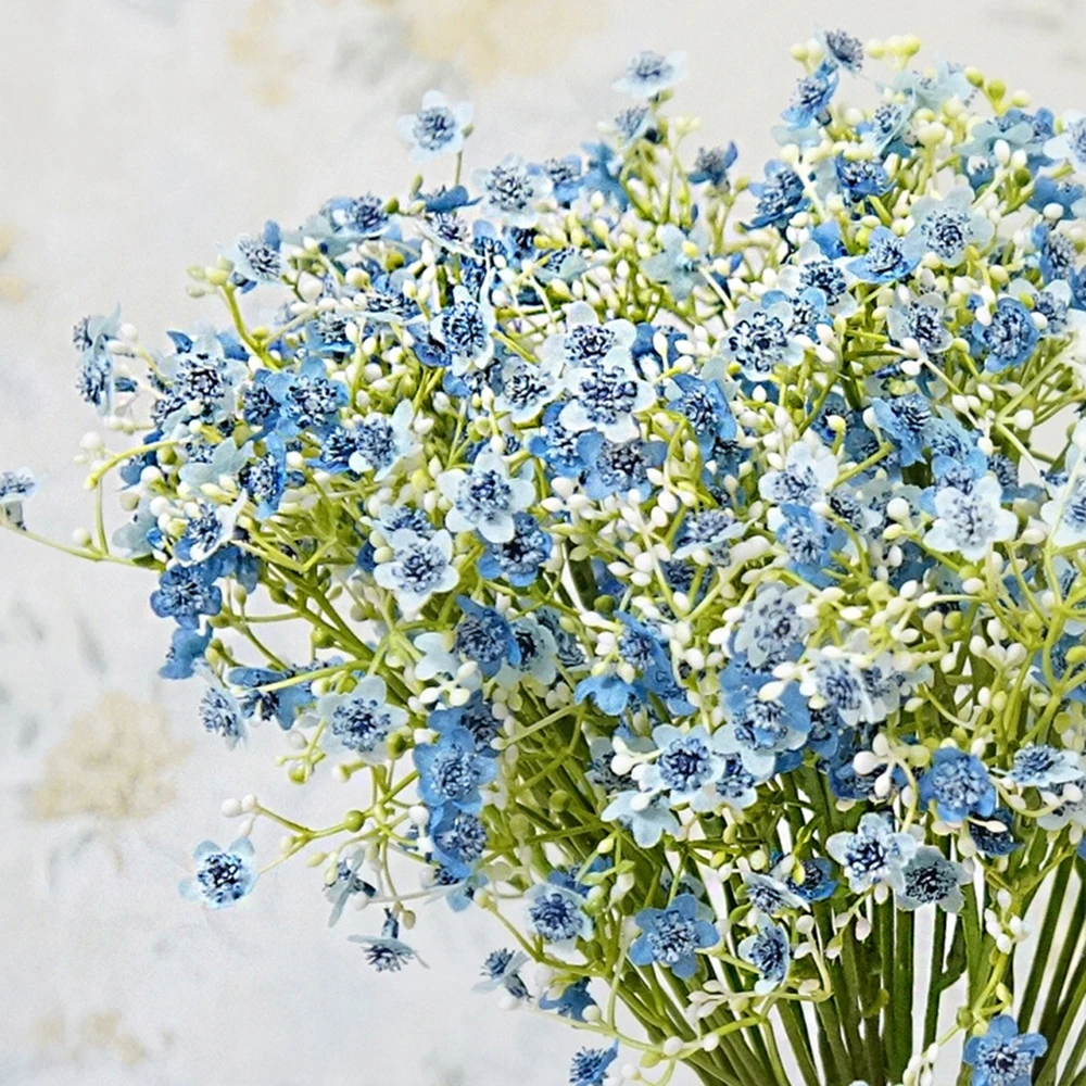 Künstliche Blumen Gypsophila Hochwertige Hochzeitsbrautstrauß Outdoor Garten Heim Zimmer Tisch Vase Deko Muttertag DIY Geschenk – Detail 6