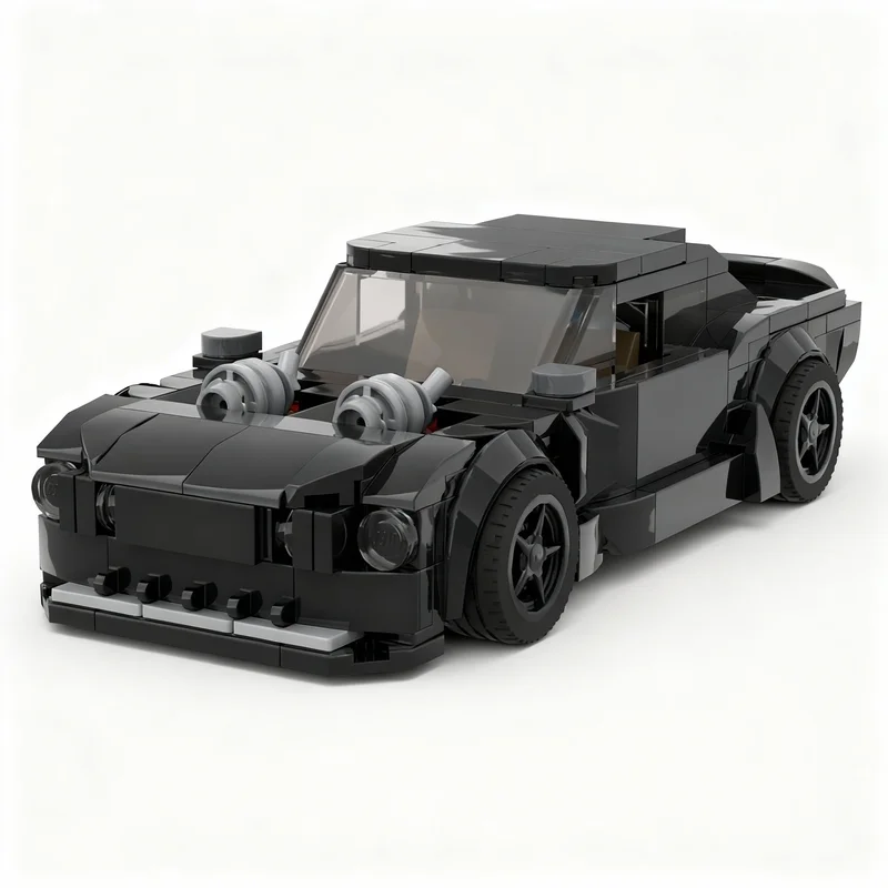 

307pcs MOC Forded Mustangesd Custom Blackstang City Champions Model Building Blocks Architecture Toys Christmas Gifts Education