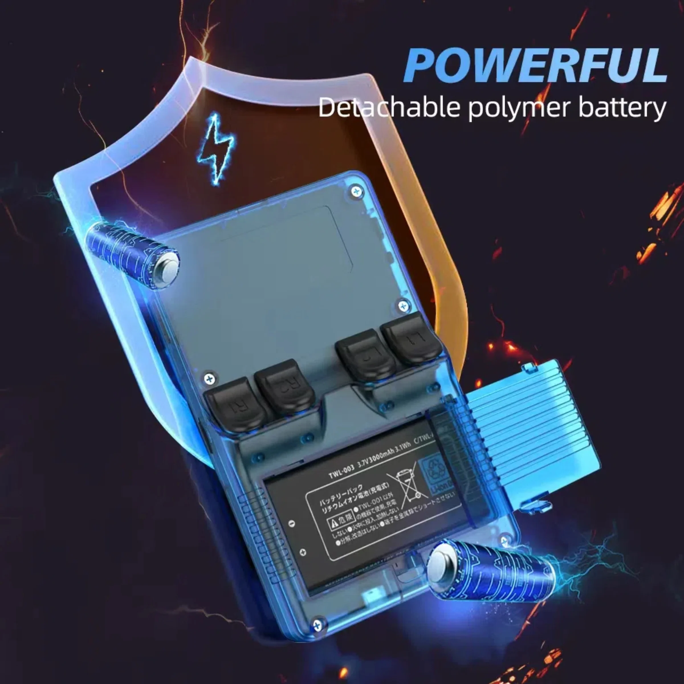 وحدة تحكم ألعاب محمولة R36S plus مع WiFi، شاشة ملونة عالية الدقة 4 بوصة، نظام Linux، وحدة تحكم ألعاب محمولة قابلة لإعادة الشحن لمشغل الفيديو