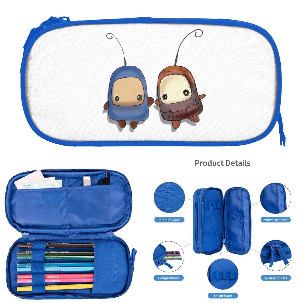 بليز إيلوميلو مقلمة للطلاب الهدايا صندوق القلم حقيبة أقلام رصاص تخزين كبير قلم رصاص الحقيبة تخزين لوازم القرطاسية