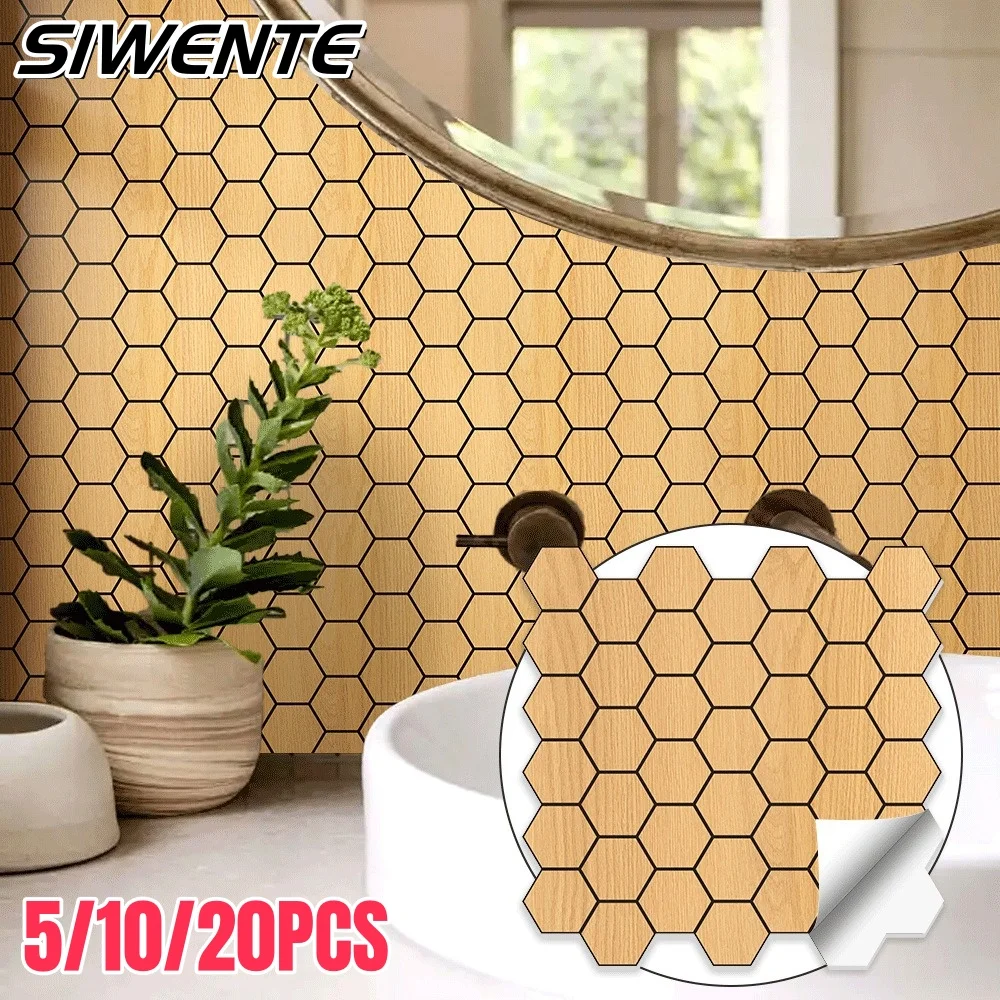 

Imitation Wood Grain Wall Sticker Thickened Marble Pattern Self-adhesive Wallpaper Moisture-proof Bathroom Kitchen Decoration