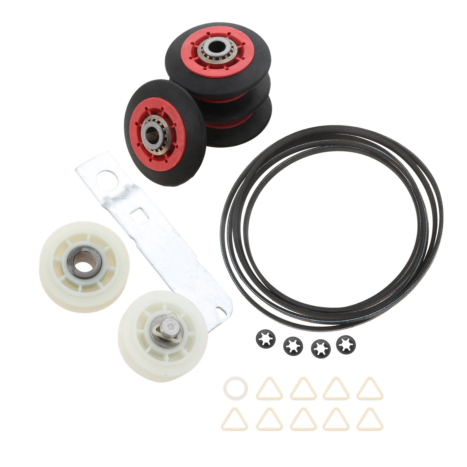 Dryer Repair Kit Replacement 4392067 for Whirlpool with 279640 Idler Pulley 661570 Belt 8536974 W10314173 Drum Rollers