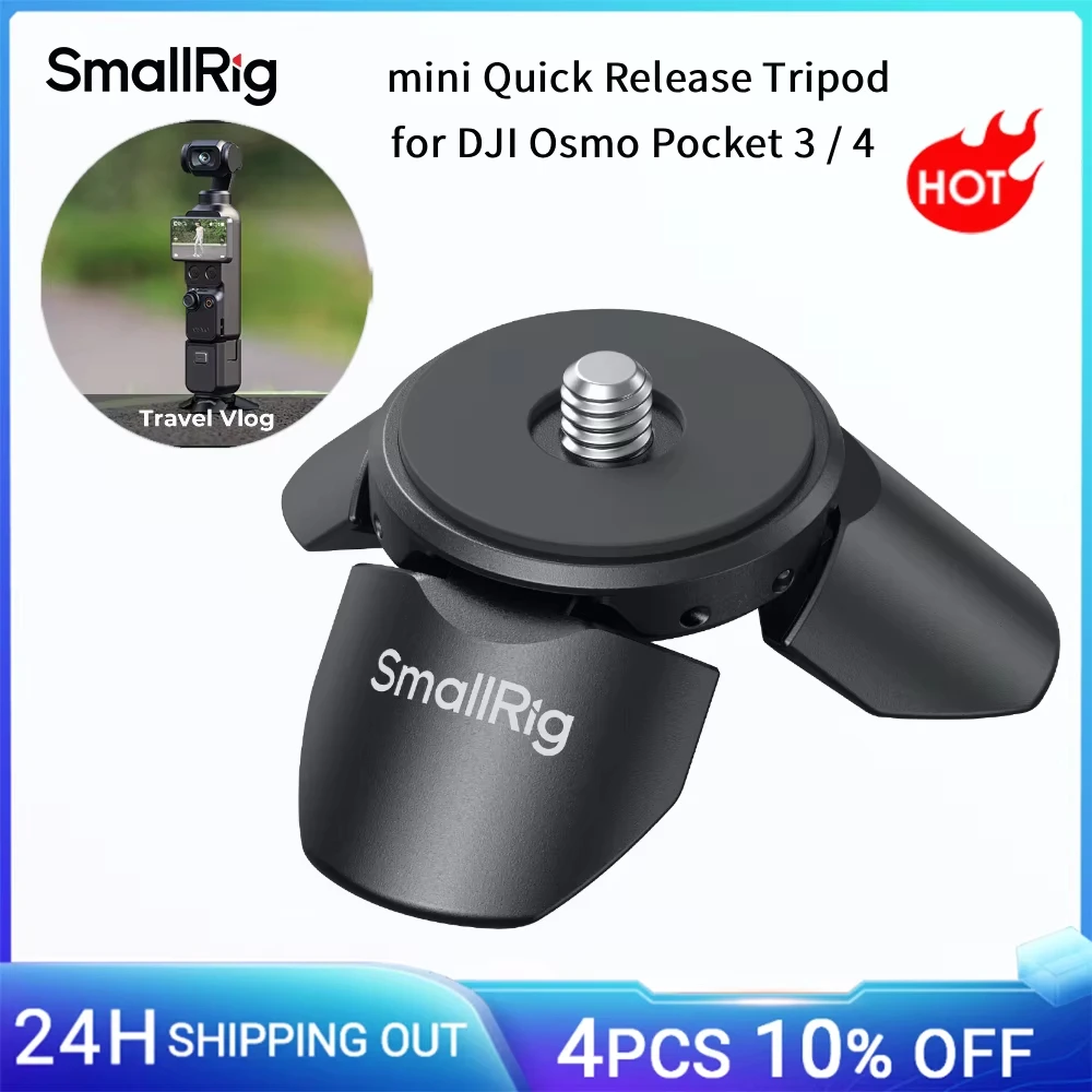 �y�Z�[�����zSmallrig �~�j���b�O�f�X�N�g�b�v�X�^���h���C�N�C�b�N�����[�X�O�r DJI Osmo Pocket 4P/3/4 �|�[�^�u���O�r 6083