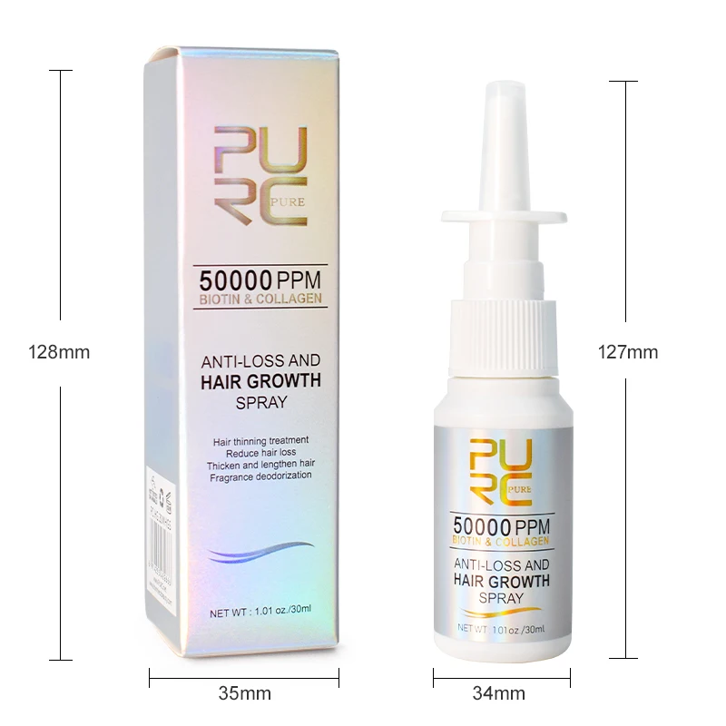 PURC Biotin Hair Growth Products Collagen Fast Hair Regrowth Oil Anti Hair Loss for Men Women Scalp Treatment Hair Care