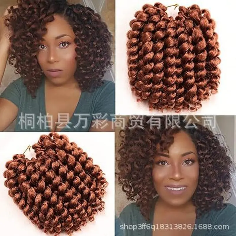 Cross-border wigs for European and American women, WandCurl foreign trade curly braided wigs, in-stock wholesale, spiral curls w