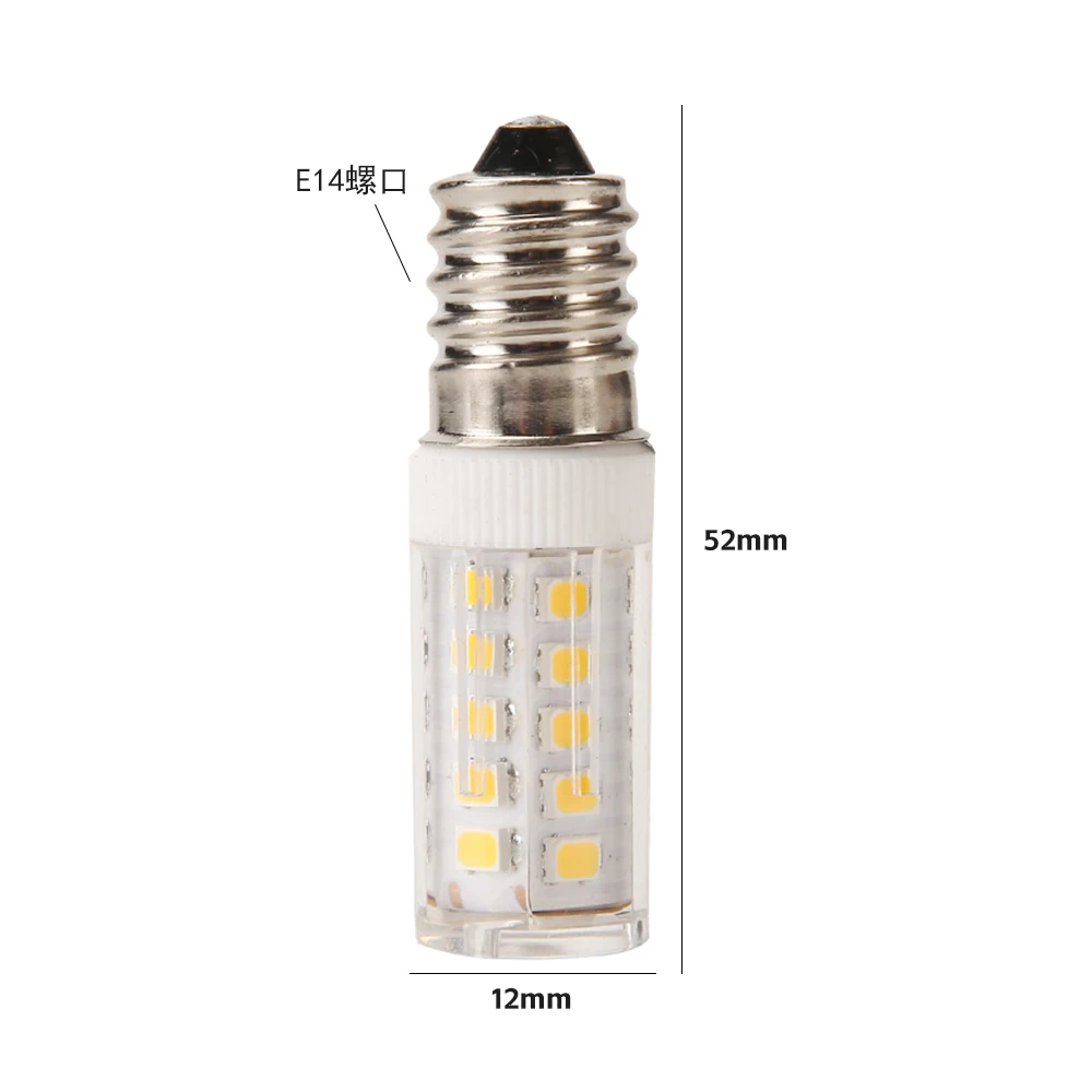 

5PCS E14 220V 2835 33D 3w Corn LED Bulb Refrigerator Bubble Household Pendant Lamp Replacement LED Light Source