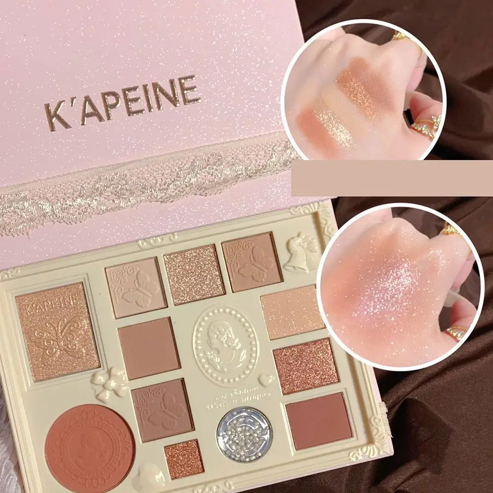 Palette de fards à barrage scintillants pour femmes, maquillage longue durée, beauté des yeux, éclaircir, cosmétiques pour les yeux, 12 documents, 256 Earth S, S4k3