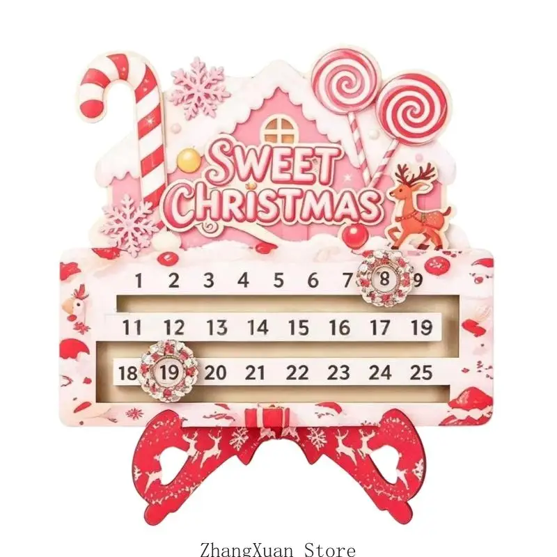 Feiertags-Adventskalender, Holz-Adventskalender für Tischdekoration, 3 x – Detail 5