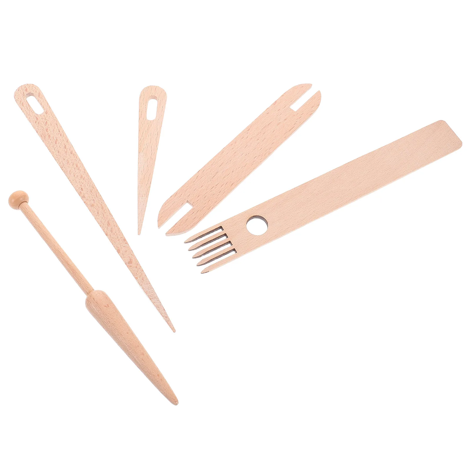 

Accessories Set Hand Tools Sewing Machine Knitting Wood Blanket Making Kit Portable Sturdy Materials Weaving Loom Needles Small