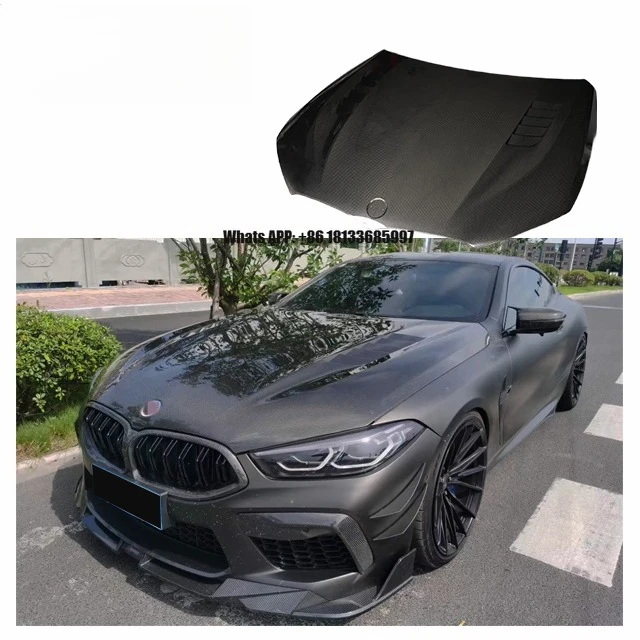 

Комплект обвеса YG из сухого карбона для BMW M8: Вентилируемый капот YG из сухого карбона для тюнинга BMW M8