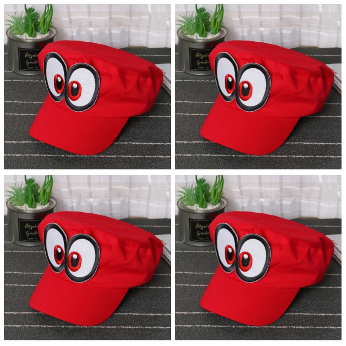 Gorra Deportiva de Fiesta de Carnaval, Gorro de Peluche Odyssey Cappy, Gorros de Luigi y Waluigi, Suaves, para Cosplay, Adultos y Niños