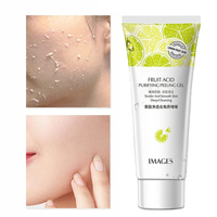 Natural Fruit Acid Cleanser Facial Exfoliation Exfoliating Peeling Gel Scrub Face Removal Deep Exfoliator Gentle Skin Care 80g