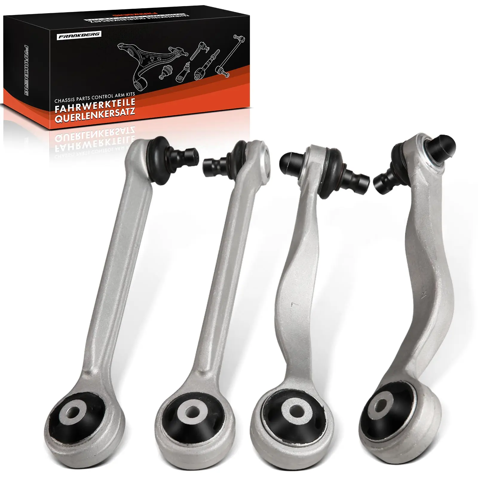Frankberg 4-teilig Querlenker Satz Vorderachse für VW Passat 3B2 3B3 Passat Variant 3B5 3B6 Audi A4 8D2 8E2 8EC A4 8D0407505F