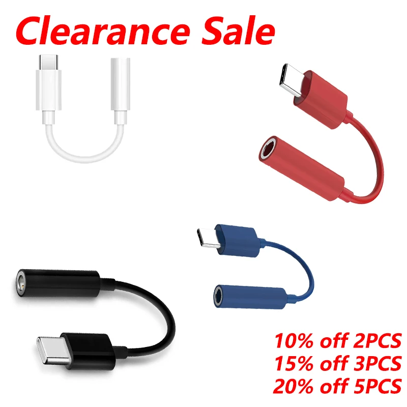 

DteeDck Type C to 3.5mm Female Headphone Jack Adapter Suitable for iPhone 15/15 Pro Samsung Xiaomi Earphone Connetor Audio Cable