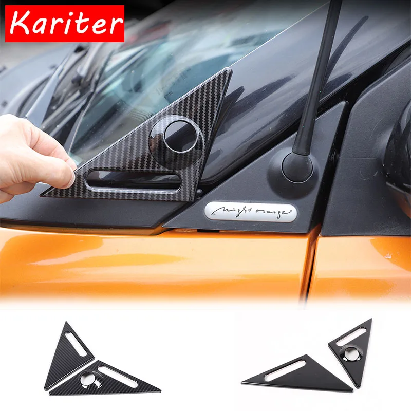 

For Benz Smart 451 Fortwo 2009-2015 Car Rearview Mirror Side Window A-pillar Antenna Triangle Cover Trim Exterior Accessories