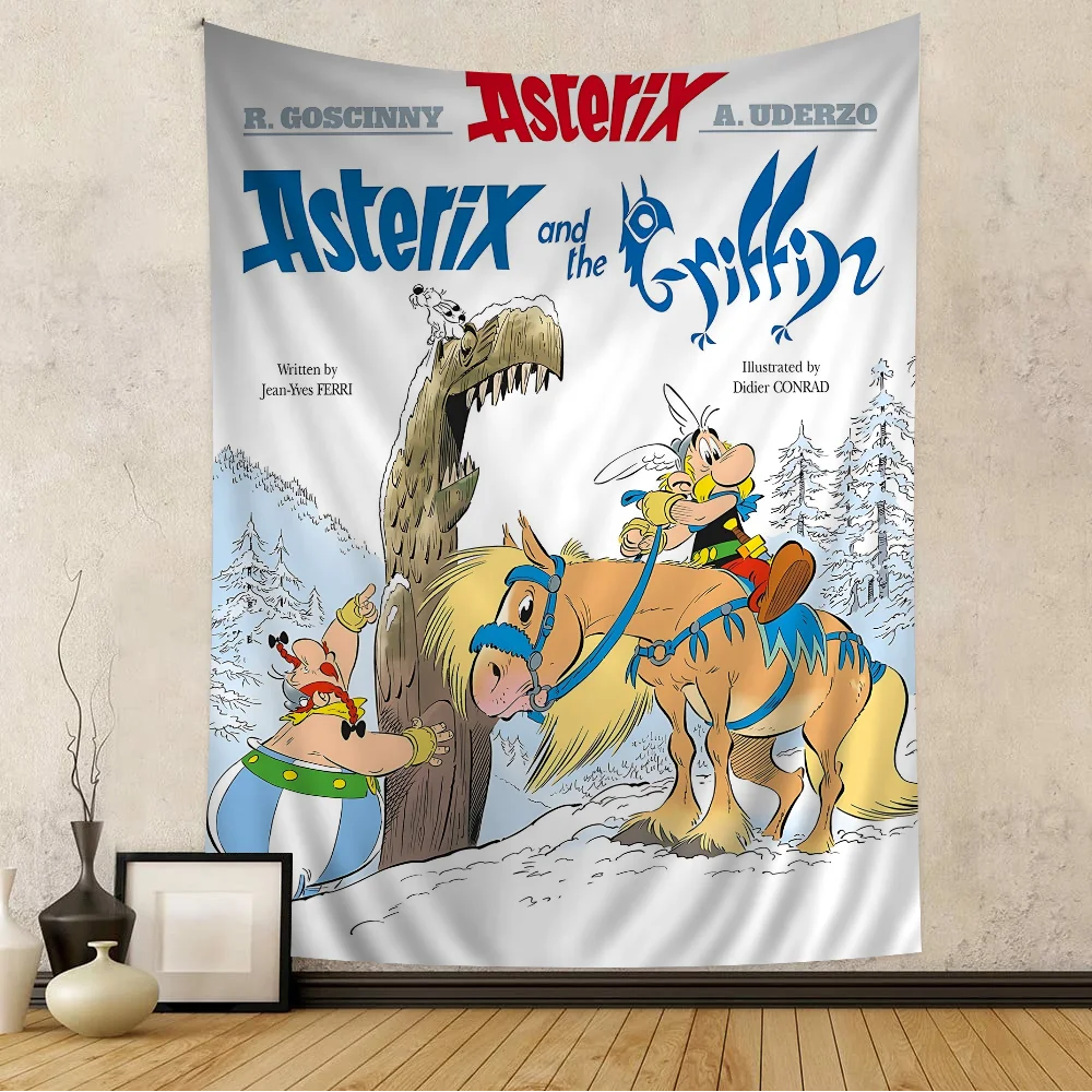 

A-Asterix O-Obelix Manga Movie DIY Wall Tapestry For Living Room Home Dorm Decor Wall Art Decor