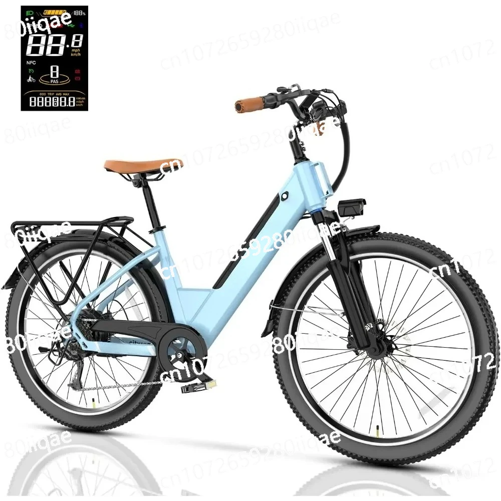 

Ebike до 70 миль и 28 миль в час со съемной батареей, 26-дюймовый электрический велосипед для взрослых, мотор пика 1000 Вт