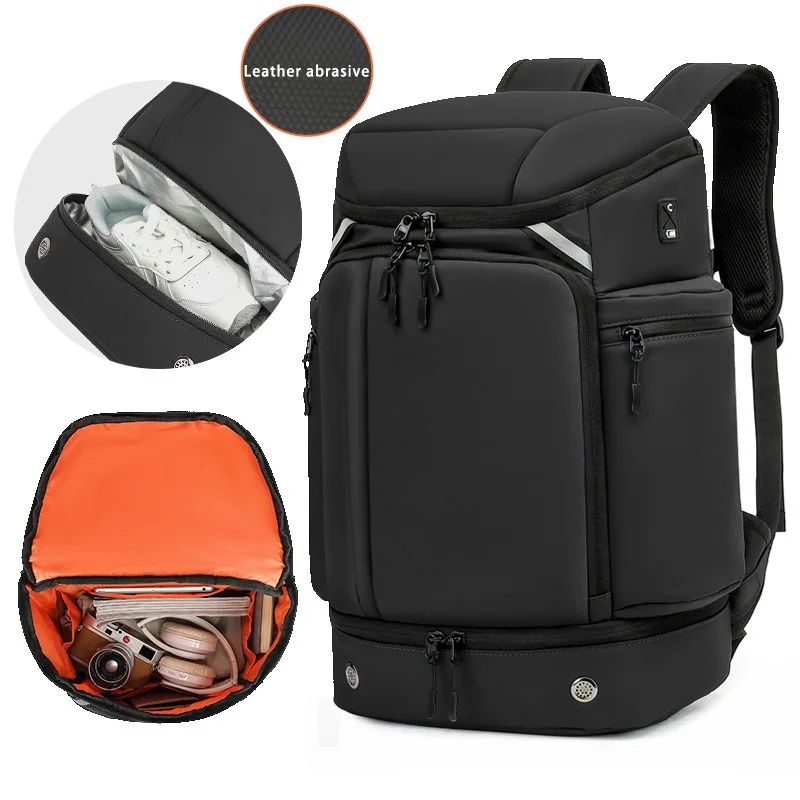 

New backpack for cross-border large capacity sports travel with dry and wet separation, men's outdoor multifunctional stock back