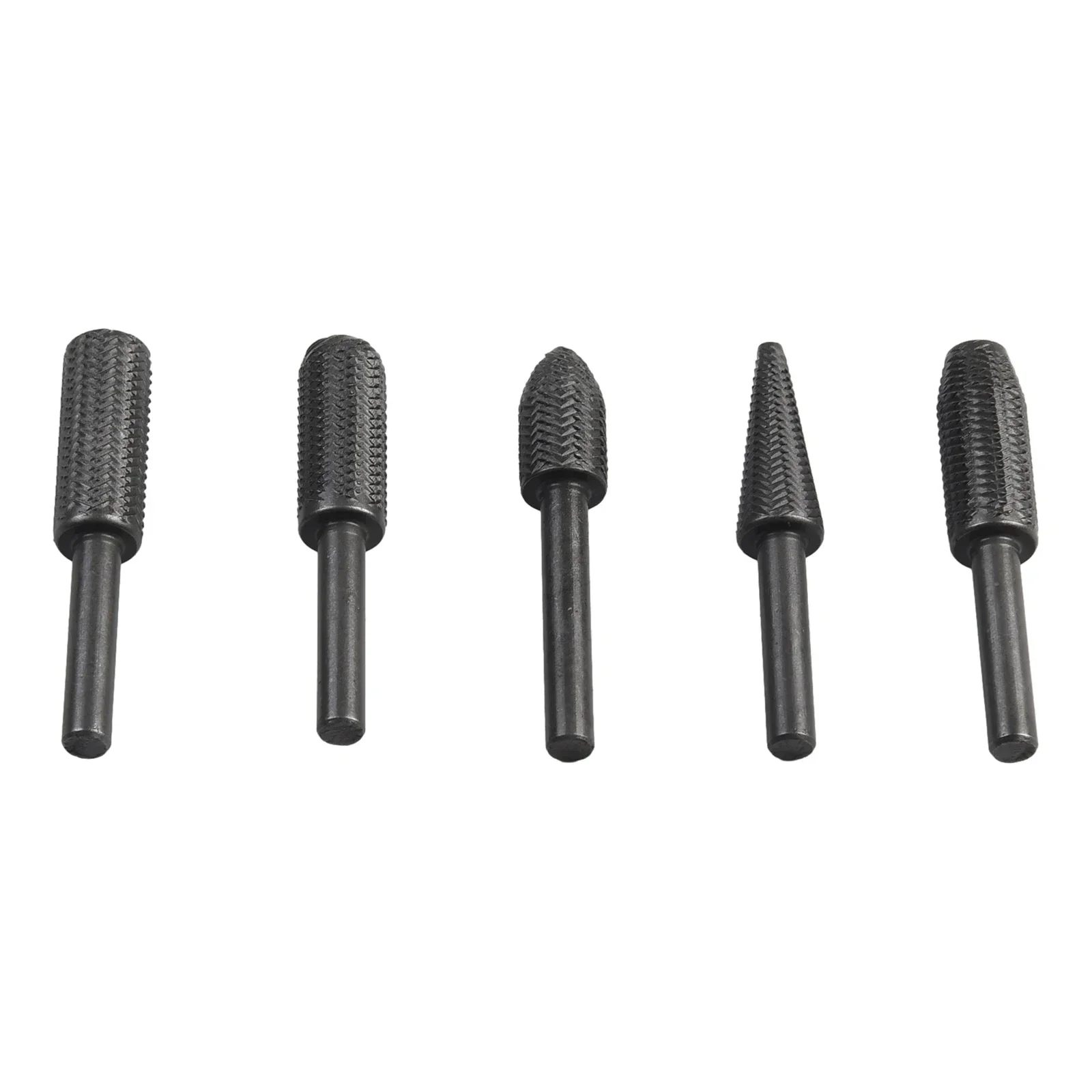 5Pcs Set Rotary Rasp File Steel File Router Grinding Burr 6mm Shank Grinding Tool Metal Derusting Deburring And Reaming