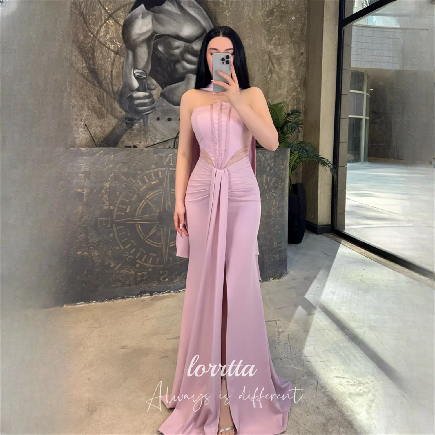 

Вечернее платье Lorrtta Halter Pink Mermaid 2026, выпускное платье, элегантное официальное вечернее платье, на заказ, модный стиль 2026