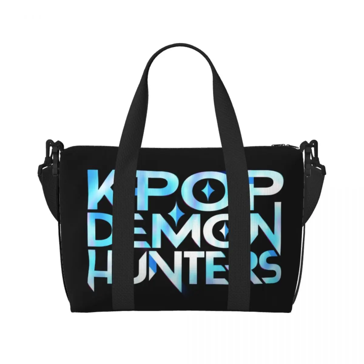

KPop Demon Hunters Travel Duffel Bag with Shoulder Strap Sports Gym Overnight Bag for Women Personalized Weekender Tote Bag